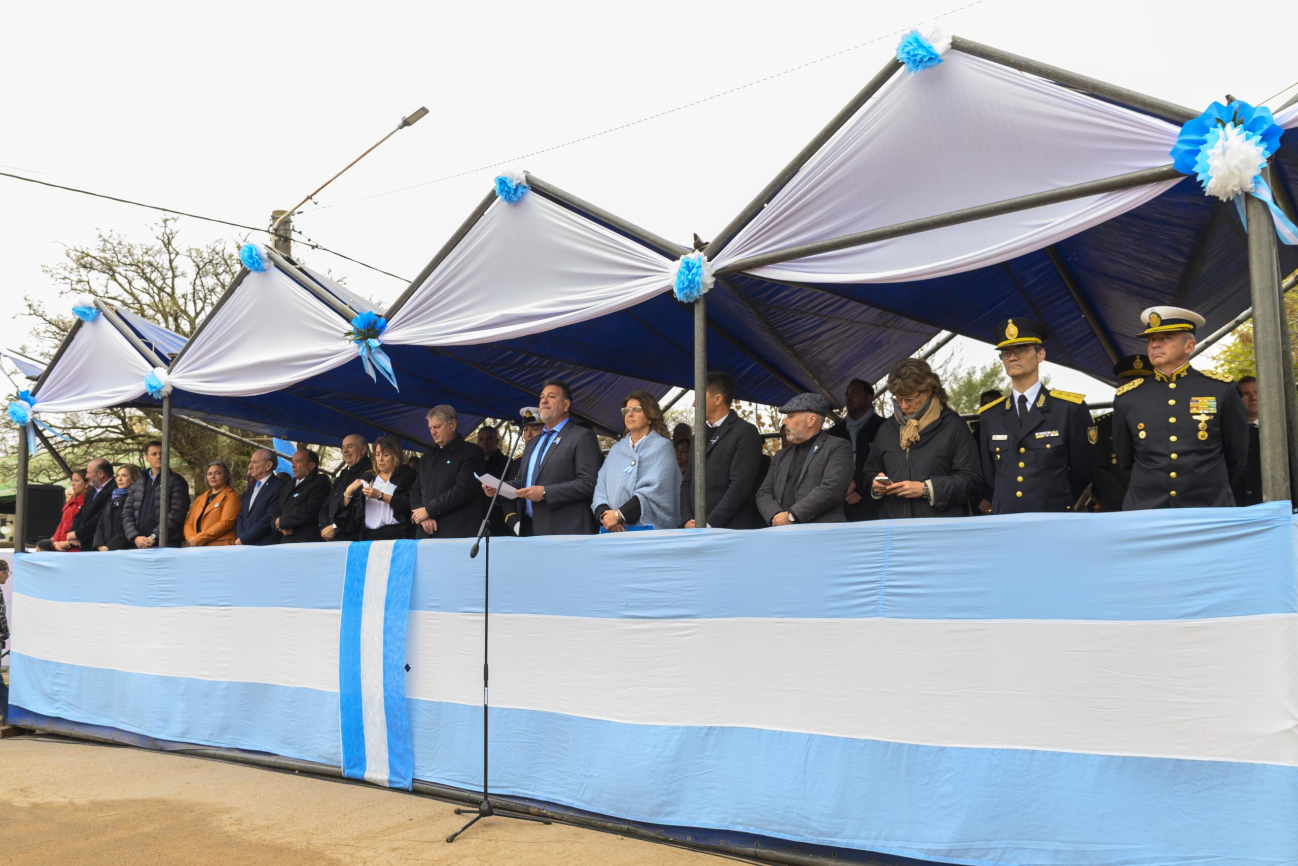 Ziliotto encabezó el acto del 25 de Mayo en Winifreda