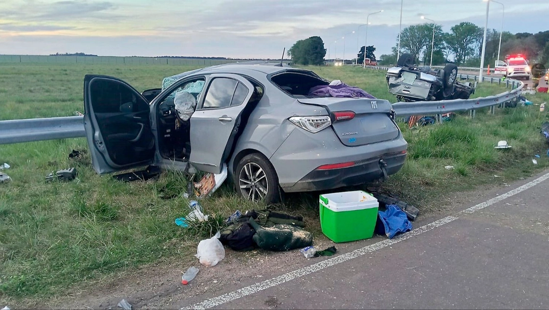 Murió una mujer en un choque en la ruta 35