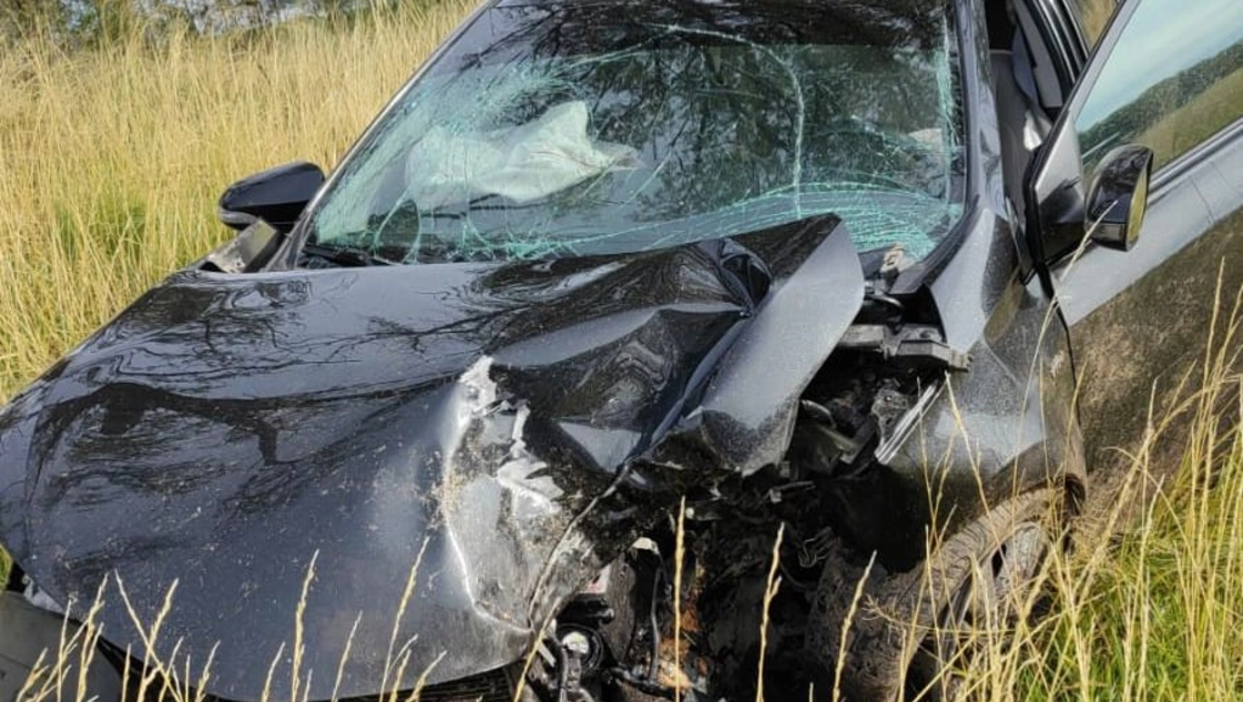 Un auto despistó, chocó contra un árbol y una mujer fue internada